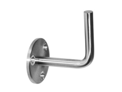 Držák madla na stěnu na trubku průměr=42,4mm broušená nerez K320/AISI304