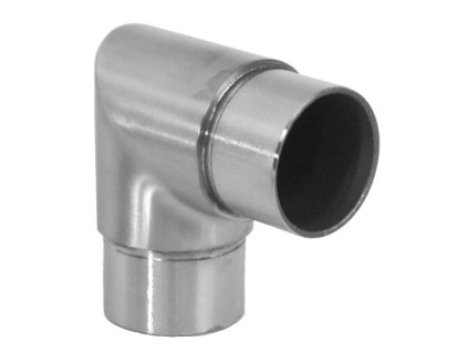 Spojka rohová 90 ° na trubku o průměru 42,4mm, broušená nerez K320/AISI304