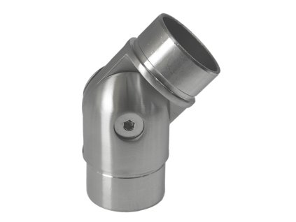 Spojka nastavitelná s kloubem na trubku o průměru 42,4mm, broušená nerez K320/AISI304