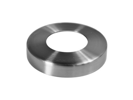 Kryt příruby (průměr=84x15mm) na trubku průměr=42,4mm (otvor průměr=42,8mm), nerez broušená K320/AISI304