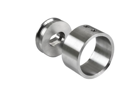 Kotvení boční na madlo / trubku o průměru 42,4mm, broušená nerez K320/AISI304