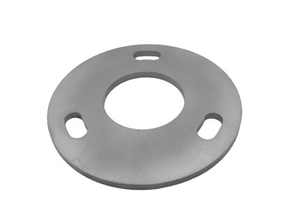 Kotvící plotna (průměr=100mm) na trubku průměr=42,4mm (otvor průměr=42,5mm), bez povrchové úpravy /AISI304