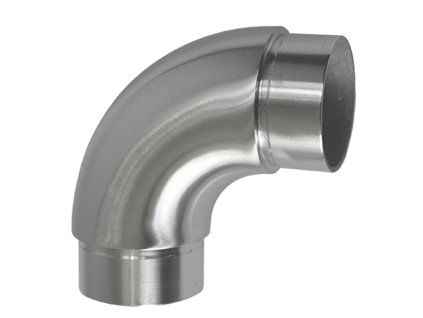 Spojka oblouková 90° na trubku o průměru 48,3mm, broušená nerez K320/AISI304