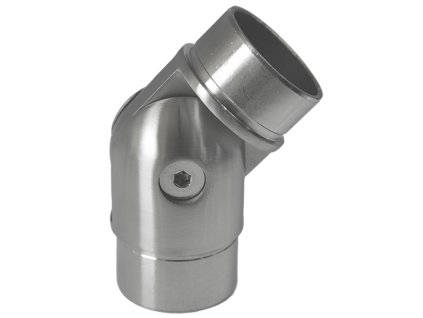 Spojka nastavitelná s kloubem na trubku o průměru 48,3mm, broušená nerez K320/AISI304