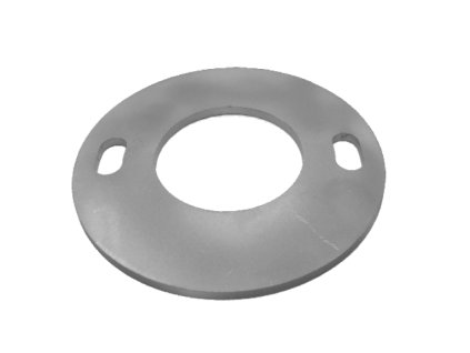 Kotvící plotna (průměr=100mm) na trubku průměr=48,3mm (otvor průměr=48,4mm), bez povrchové úpravy /AISI304