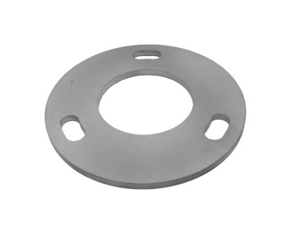 Kotvící plotna (průměr=100mm) na trubku průměr=48,3mm (otvor průměr=48,4mm), bez povrchové úpravy /AISI304