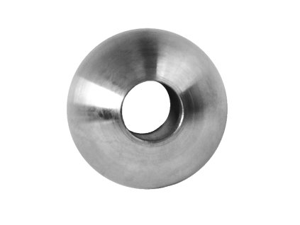 Koule průchozí průměr=30mm na trubku průměr=12mm, otvor průměr=12,2mm, broušená nerez K320/AISI304