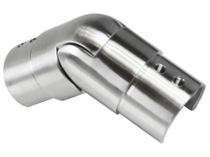 Přechod nastavitelný - koleno s kloubem (průměr=2,4x1,5mm) na madlo EB1-HM42, lepený spoj, broušená nerez K320 / AISI304