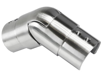 Přechod nastavitelný - koleno s kloubem (průměr=2,4x1,5mm) na madlo EB1-HM42, lepený spoj, broušená nerez K320 / AISI304