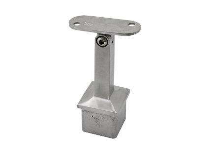 Držák madla s kloubem/plochý (64x81mm), broušená nerez K320/AISI304