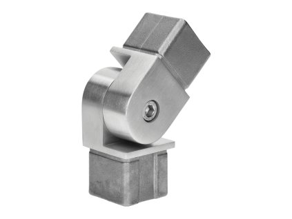 Spojka nastavitelná s kloubem (0-90°) na jekl 40x40mm, broušená nerez K320/AISI304