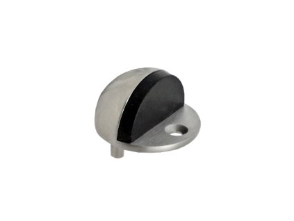 Nerezový doraz dveří s gumou (o průměru 44x25mm), broušená nerez K320/AISI304