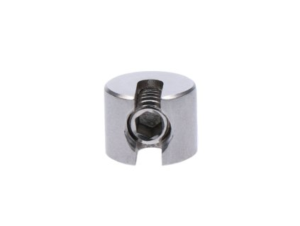 Úchyt pro nerezové lanko o průměru 3-4mm, broušená nerez K320/AISI304