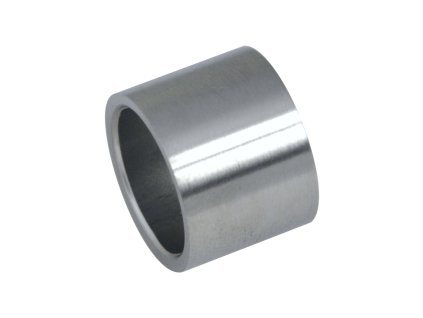 Přechod na vymezení vzdálenosti mezi sloupem (plochý) a kotevní deskou, průměr=20x2,0mm /L:15mm, bez vnitřního šroubu, broušená nerez K320 / AISI304, bal: 1ks