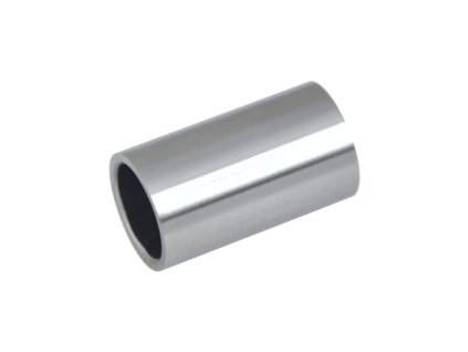 Přechod na vymezení vzdálenosti mezi sloupem (plochý) a kotevní deskou, průměr=20x2,0mm /L:35mm, bez vnitřního šroubu, broušená nerez K320 / AISI304, bal: 1ks