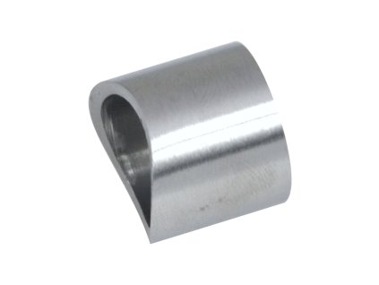 Přechod na vymezení vzdálenosti mezi sloupem průměr=42,4mm a kotevní deskou, průměr=20x2,0mm /L:15mm, bez vnitřního šroubu, broušená nerez K320 / AISI304, bal: 1ks