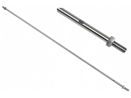 Táhlo pro kotvení skleněného přístřešku (D=10mm, L:1500mm, závit:M10, L10), broušená nerez K320/AISI304