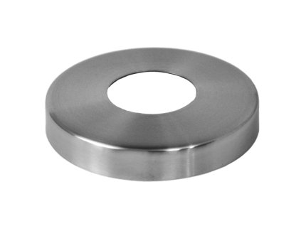 Kryt příruby (průměr=105 / 18mm), otvor průměr=43mm, broušená nerez K320/AISI316
