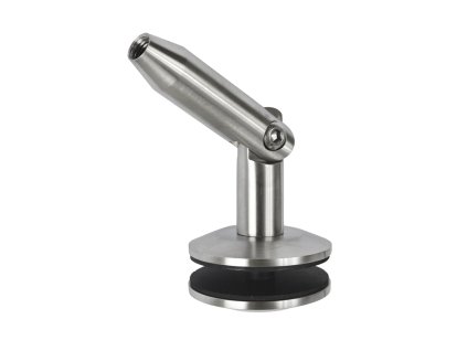 Kotvení (sklo / táhlo) na skleněný přístřešek (pro sklo 8,00 - 12,76mm, závit M10), broušená nerez K320/AISI316