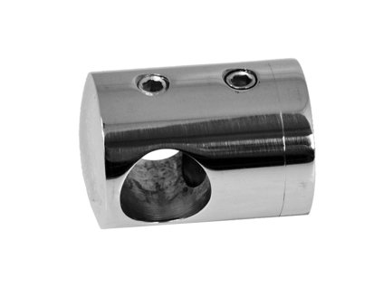 Držák tyče průměr=12mm, plochý (30x22mm), leštěná nerez/AISI304