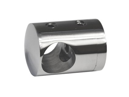 Držák tyče průměr=14mm, plochý (30x22mm), leštěná nerez/AISI304