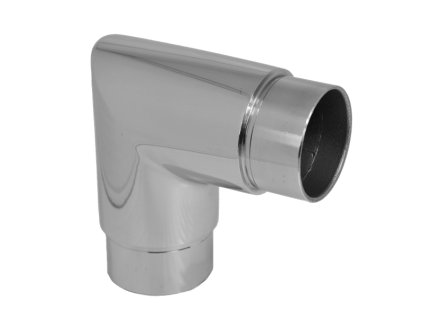 Spojka rohová 90 ° na trubku o průměru 42,4mm, leštěná nerez AISI304