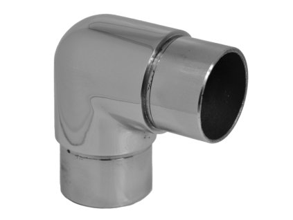 Spojka rohová 90 ° na trubku o průměru 42,4mm, leštěná nerez AISI304