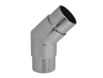 Spojka rohová 45 ° na trubku o průměru 42,4mm, leštěná nerez AISI304