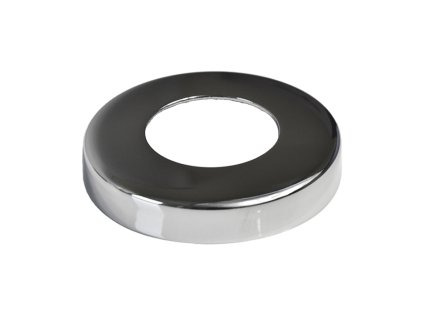 Kryt příruby (84x15mm) na trubku průměr=42,4mm, otvor průměr=42,8mm, leštěná nerez