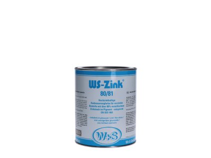 Zinková barva WS-Zink® 80/81 s obsahem zinku 90%, 1kg. Na opravy svárů, na žárově pozinkovaných konstrukcích; vzhledově sladěné s čerstvým pozinkováním, odolný do 300°C, základní nátěr pro následné lakování, vodivá ochranná vrstva na bodování