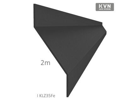Lamela tvaru "Z" 20x40x20x1,5mm, plech bez povrchové úpravy, použití pro plotovou výplň, délka 2m