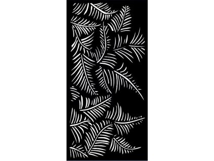 Designová kovová výplň, rozměr 1000x2000x2,0mm, laserem vypálený vzor 9007, bez povrchové úpravy