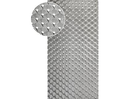 Plech pozinkovaný 2000x1000x1,2mm, lisovaný vzor DUHA, 3D efekt