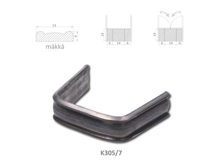 Spona měkká 6+14+6mm