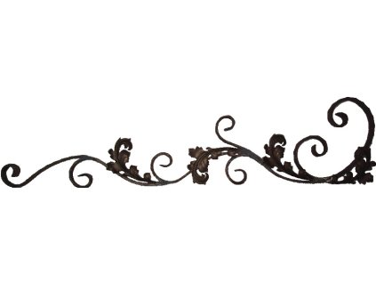 Kovářský ornament H 1350 x L 310mm, 30x8mm