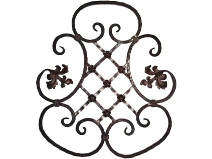 Kovářský ornament H 710 x L 630mm, 12x12mm