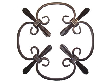 Kovářský ornament H 360 x L 360mm, 12x8mm