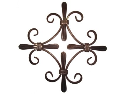 Kovářský ornament H 360 x L 360mm, 12x6mm
