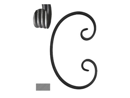 Céčko 220 x 130mm, 12 x 6mm, široké rozkování, hladké