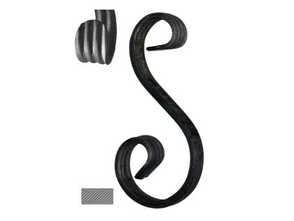 Esko 150x65x45mm, hladký profil 12x6mm, široké rozkování