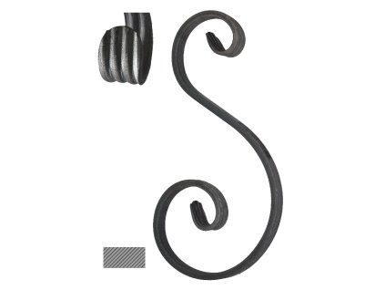 Esko 230x120x65mm, hladký profil 12x6mm, široké rozkování