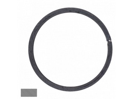 Kruh průměr=100mm, 12x6mm, hladký
