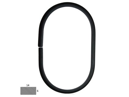 Ovál 14x6mm, 120x200mm