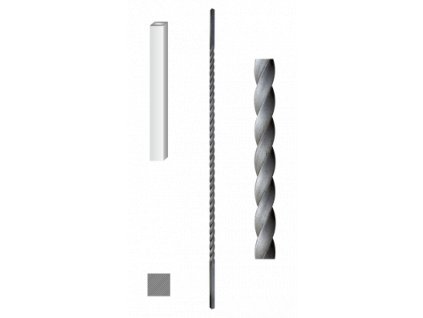 Kovaná výplň zábradlí H 900mm, 12x12mm