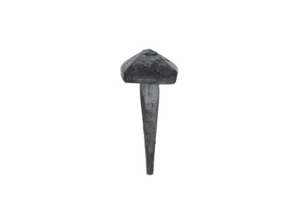 Ozdobný kovaný čtvercový hřebík, hlavička 16x16x8mm, hrot 4x4x30mm, bez povrchové úpravy