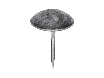 Ozdobný kovaný hřebík, hlavička průměr=31x12mm, hrot 3x2x34mm, bez povrchové úpravy