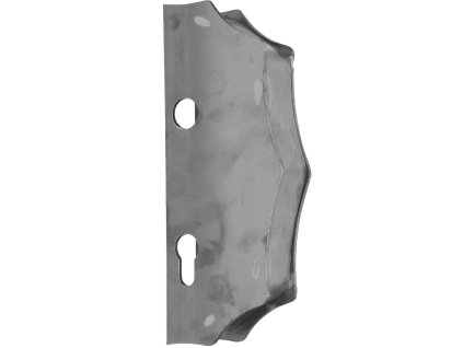 Kazetová sestava pro branku 230x93x40mm, otvor pro kliku o průměru 20mm, hladká