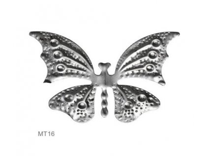 Motýl-dekorační element H 60 x L 110mm, tl. 0,6mm
