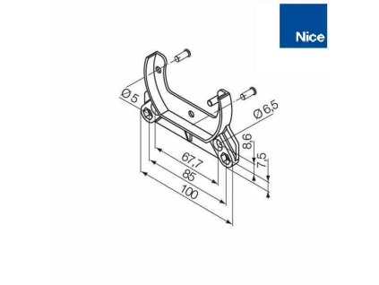 Držák trubkových pohonů NEO M NHK/ERA M NHK