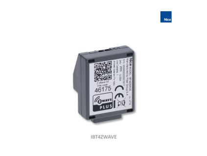 BiDi-ZWave je speciálně zařízení určené na plug & play integracii mezi řídícími jednotkami Nice motoru a inteligentním domácím systémem FIBARO.
